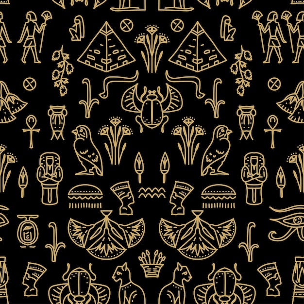 Vector Egipto cubierta fondo decorativo geométrico africano transparente