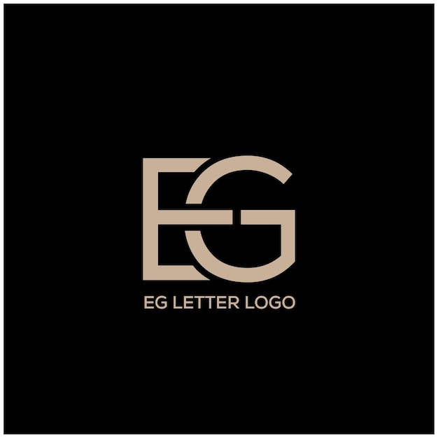 Vector, por ejemplo, letra inicial del logotipo, ilustración del icono vectorial