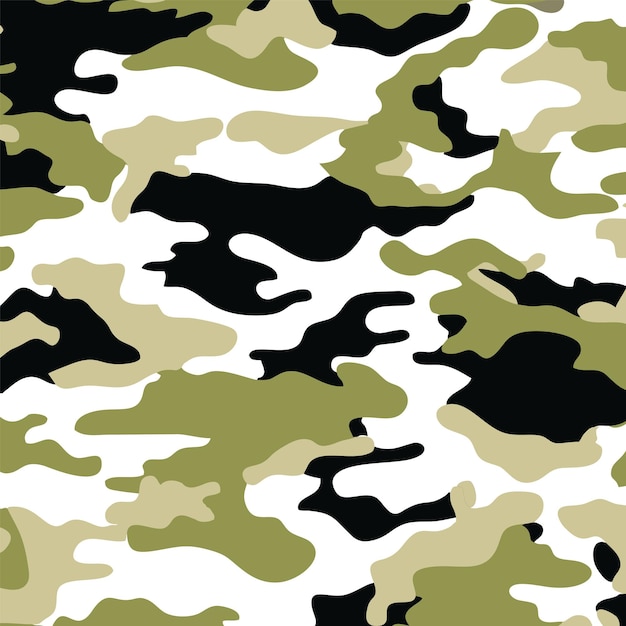 Vector ejército y camuflaje militar patrón de textura de fondo
