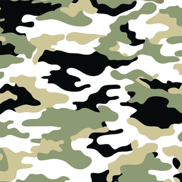 Vector ejército y camuflaje militar patrón de textura de fondo