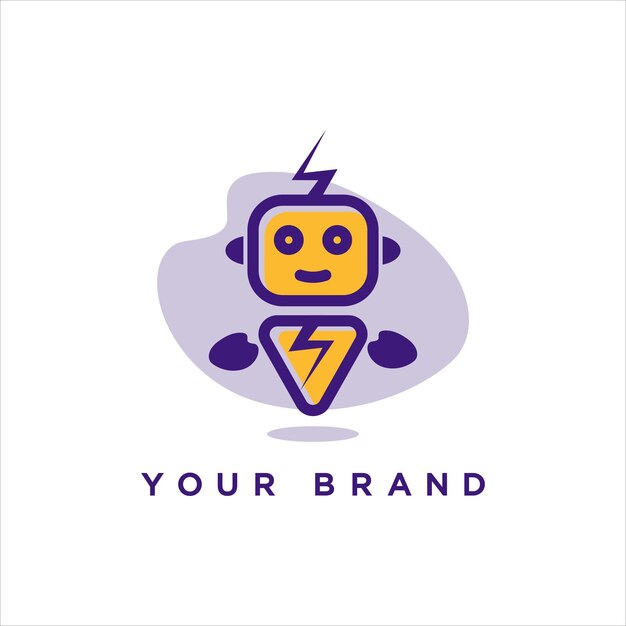 Vector eléctrico moderno del logotipo de Robo para su negocio