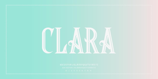 Vector elegante alfabeto letras fuente clásico moderno serif letras moda mínima