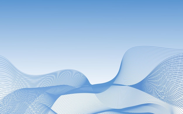 Vector elegante fondo abstracto con ondas de luz diseño moderno agua del cielo