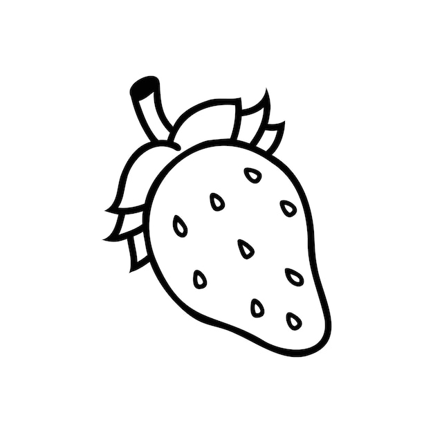 Vector elemento de fresa simple icono de estilo doodle lindo imagen aislada de stock en un fondo blanco