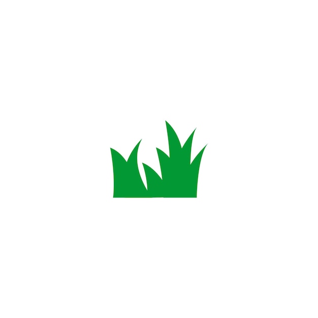 vector elemento de hierba color verde naturaleza