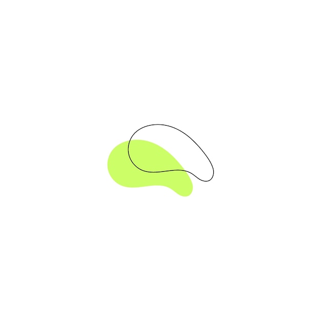 vector de elemento de mancha vector de color verde claro