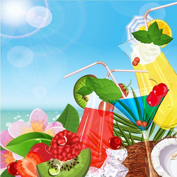 Vector de elemento de playa de verano