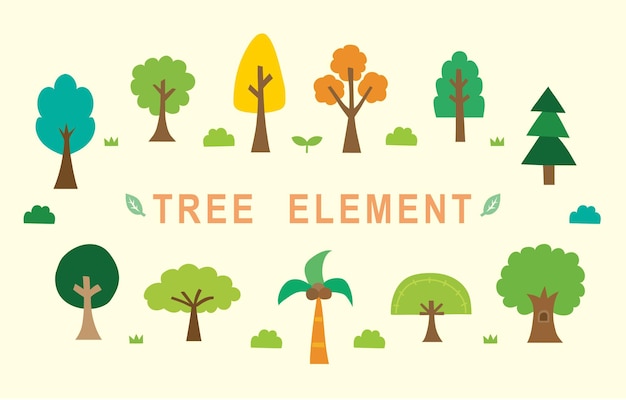 Vector de elementos de árbol simple