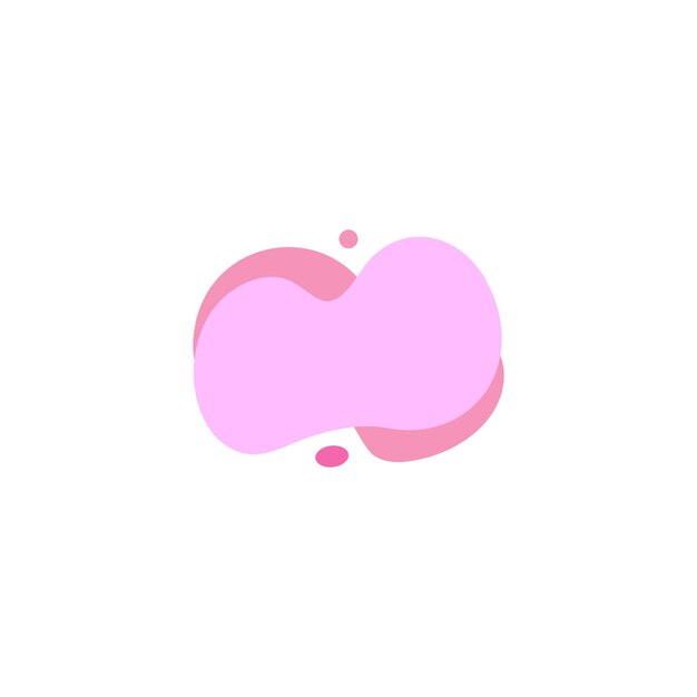 Vector de elementos de conjunto de manchas con decoración de colores brillantes