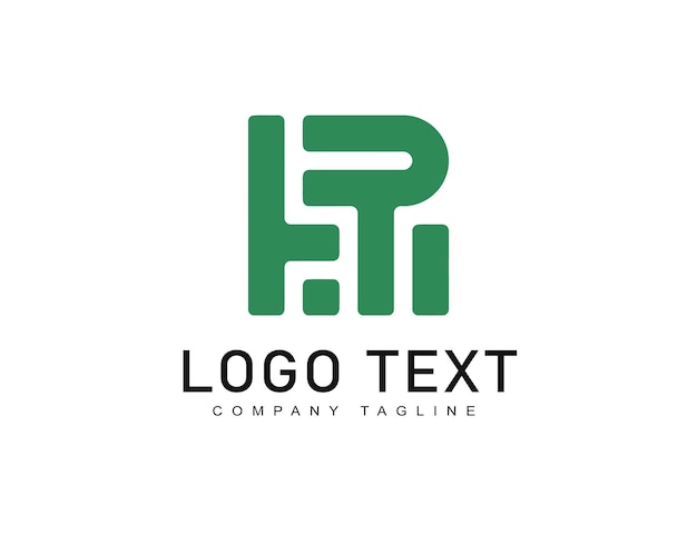 Vector de elementos de icono del diseño del logotipo de la empresa con la letra t monograma
