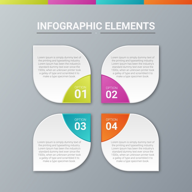 Vector elementos de infografía para la presentación