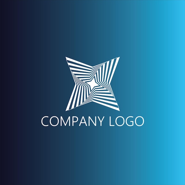 Vector de elementos del logotipo de la empresa de diseño radial