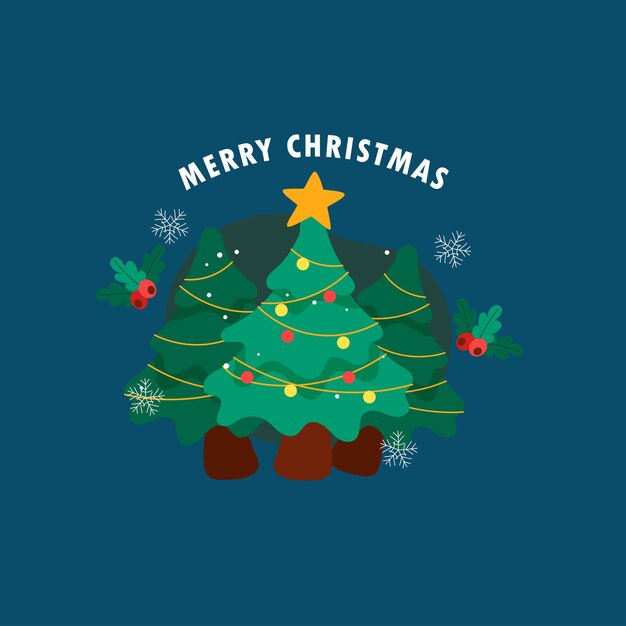 Vector de elementos de Navidad dibujado a mano