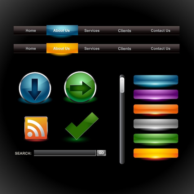 vector de elementos web