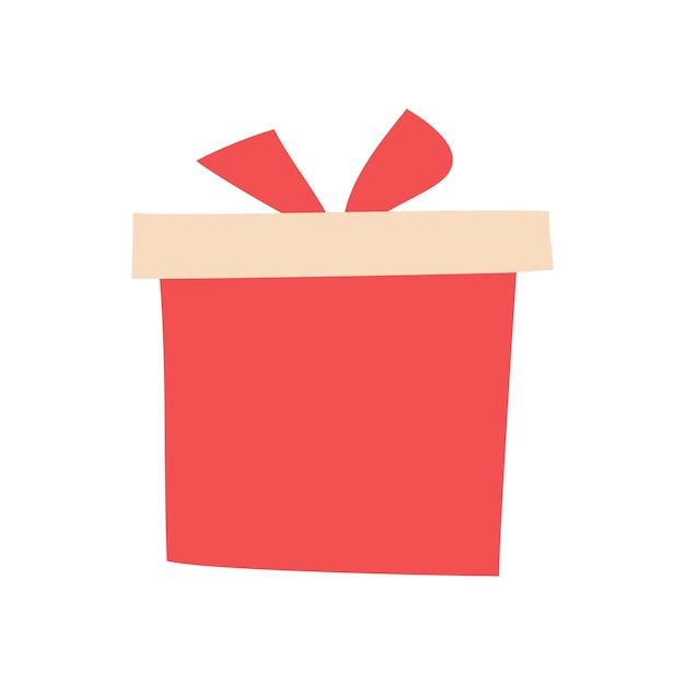 Vector de embalaje de regalo vector de caja de regalo roja