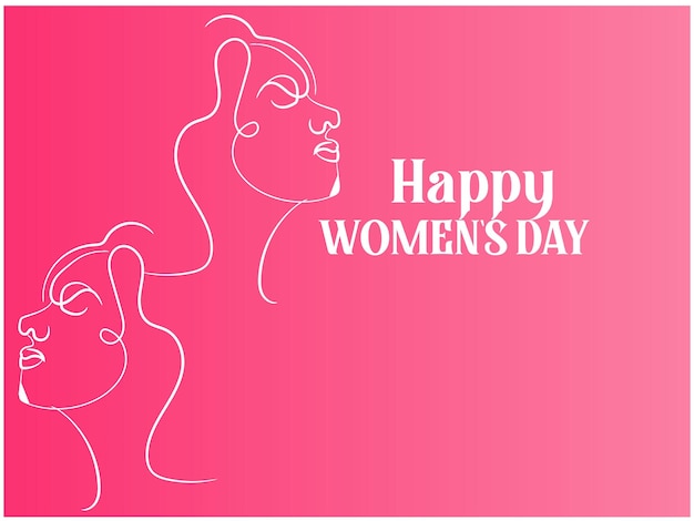 Vector, encantadora tarjeta de felicitación para el día de la mujer para mostrar tu amor y respeto.