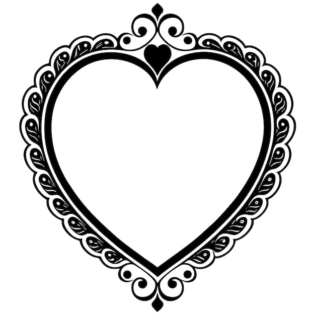 Vector de encuadre romántico para el día de San Valentín
