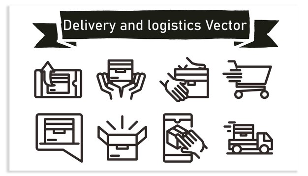 Vector de entrega y logística