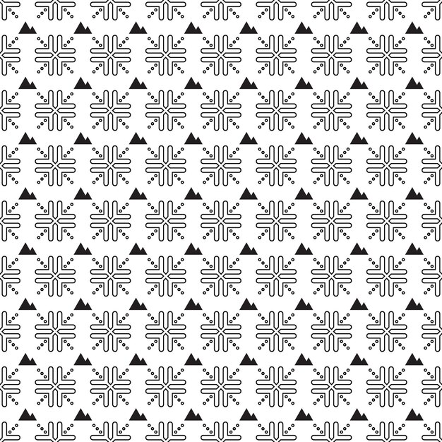 Vector EPS sin fisuras patrón de montaña. Textura con estilo moderno Patrón de montaña negra