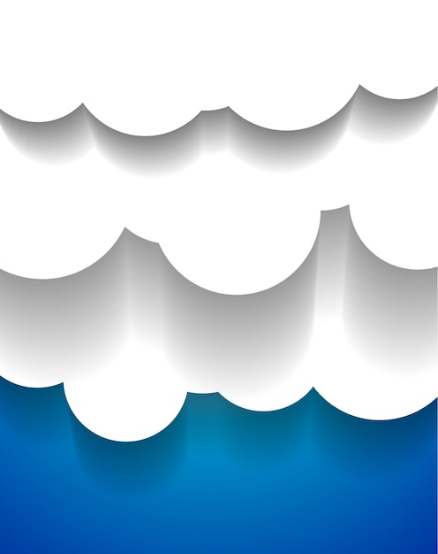 Vector EPS10 diseño apliques nubes vectoriales