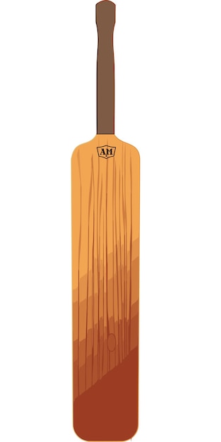 Vector de equipo de bat cricket 01