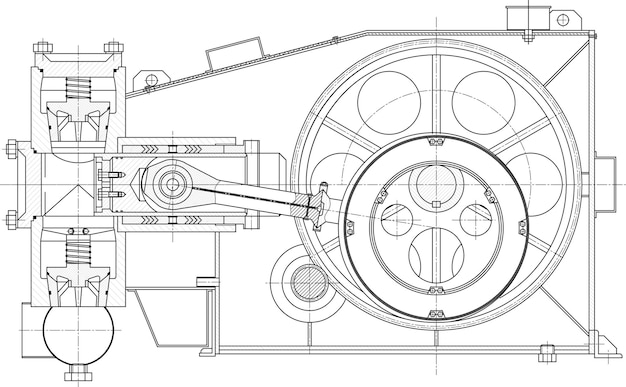 Vector de equipo industrial