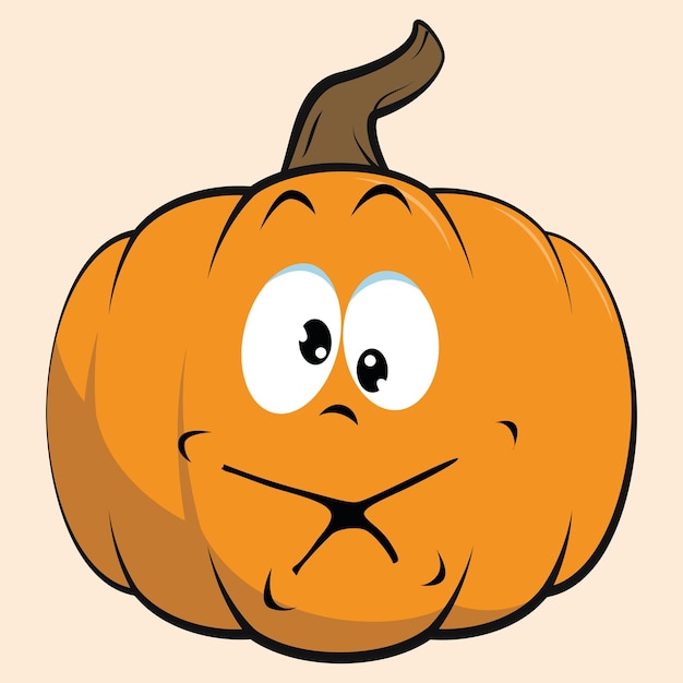 Vector es el emoticon de la calabaza 13
