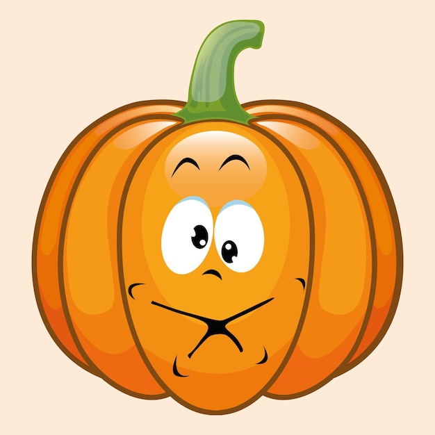 Vector es el emoticon de la calabaza 13