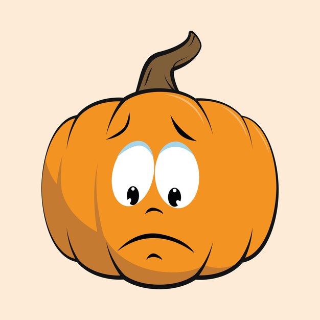 Vector es el emoticon de la calabaza.