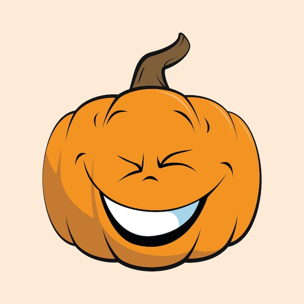 Vector es el emoticon de la calabaza.