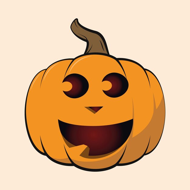 Vector es el emoticon de la calabaza.