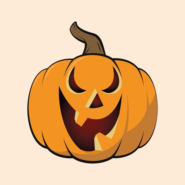 Vector es el emoticon de la calabaza.