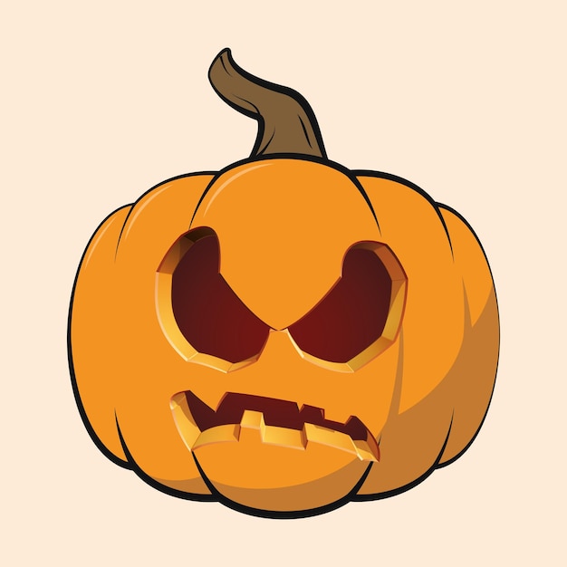 Vector es el emoticon de la calabaza.