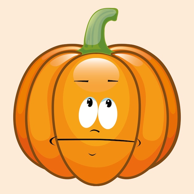 Vector es el emoticon de la calabaza.