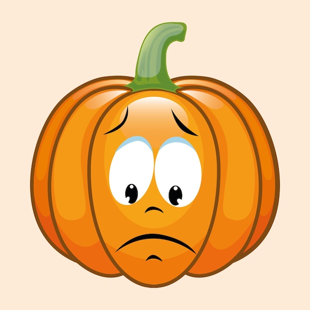 Vector es el emoticon de la calabaza.
