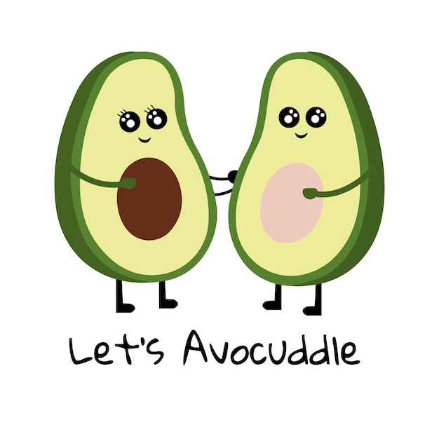 Vector es una familia de aguacates muy bonita.