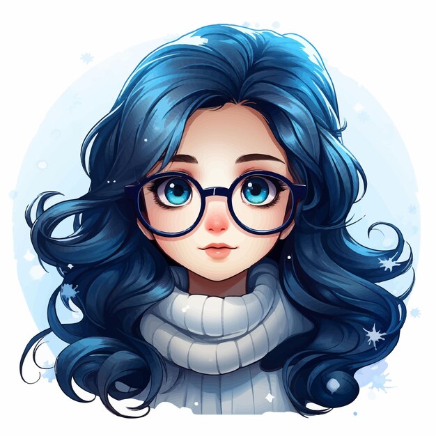 Vector es lindo en disfraz de navidad. | Vector Premium