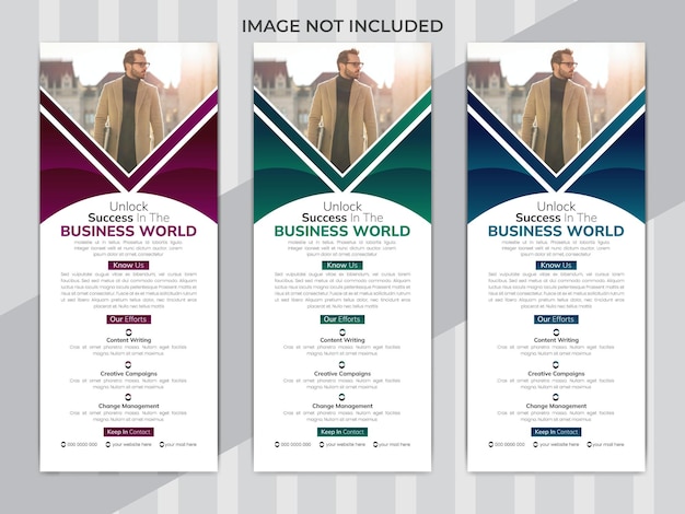 Vector es una plantilla de diseño de banners corporativos.