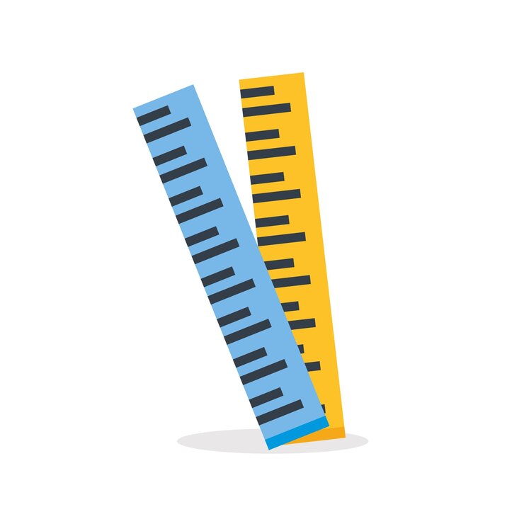 vector de escala de regla