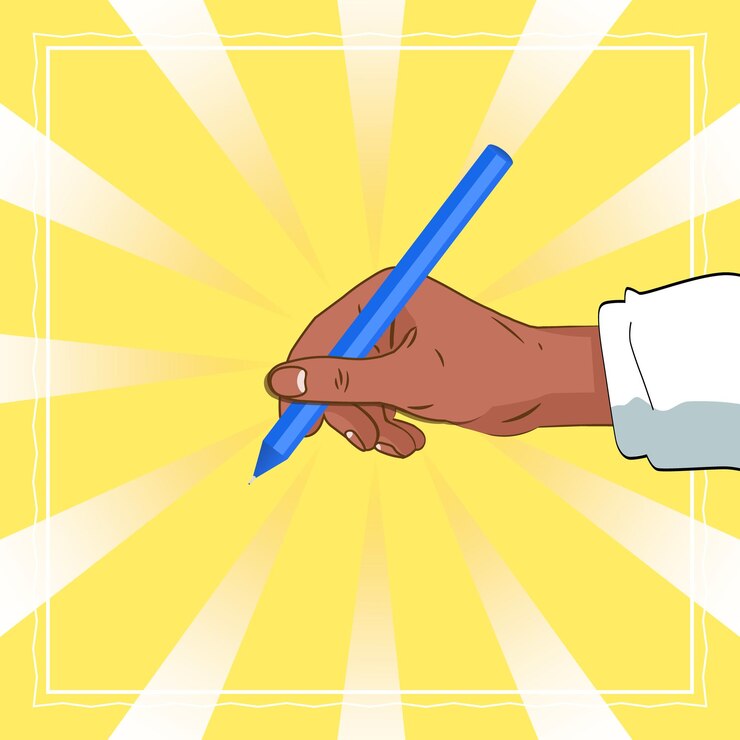 Vector vector de escritura de la mano emoji de gesto de vector icono aislado ilustración de escritura del icono de gesto de la mano