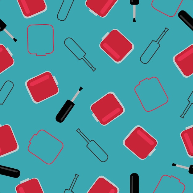Vector esmaltes de uñas de patrones sin fisuras