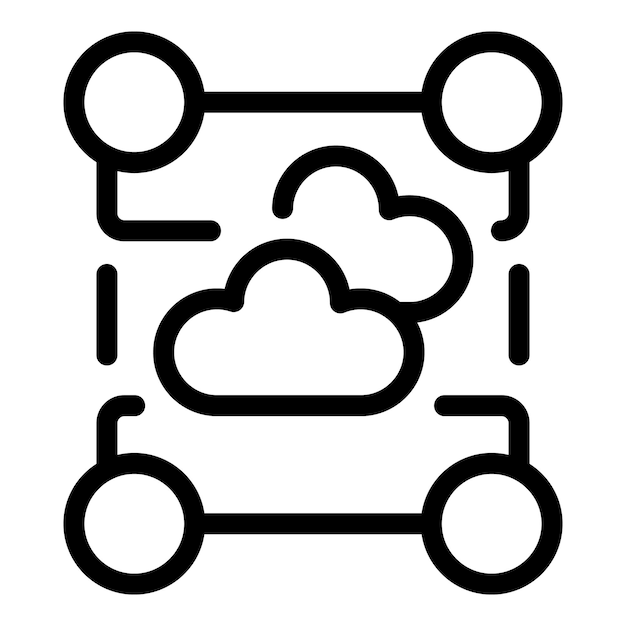 Vector de esquema de icono de gestión del tráfico Proyecto de infraestructura