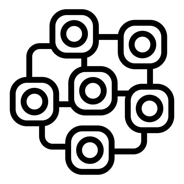 Vector de esquema de ícono de integridad Vector de esquema de ícono Apoyo ayuda mentor impacto visión de la ley