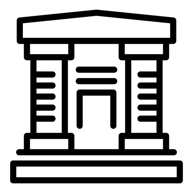 Vector de esquema de icono de refinamiento de la experiencia Desarrollo profesional de la carrera