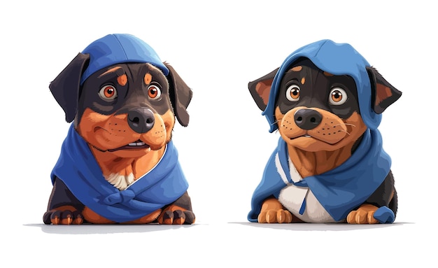 Vector de estilo 3d de perro