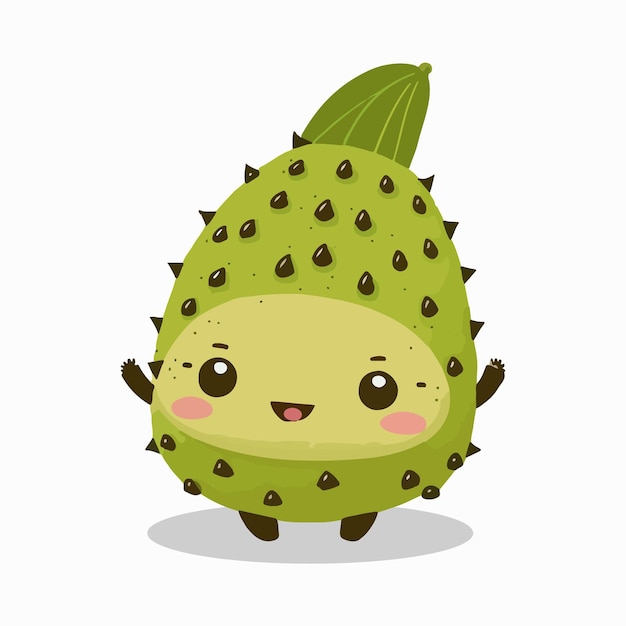 Vector el estilo de dibujos animados de la calabaza linda