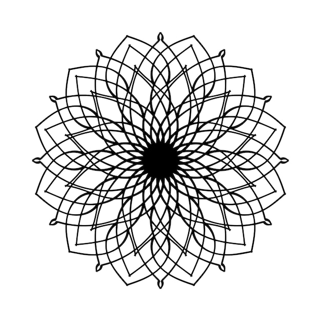 Vector vector de estilo de mandala y patrón