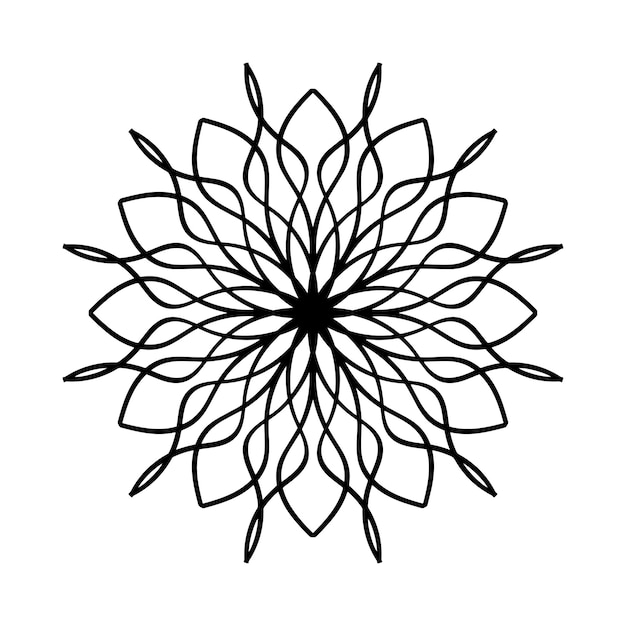 Vector vector de estilo de mandala y patrón