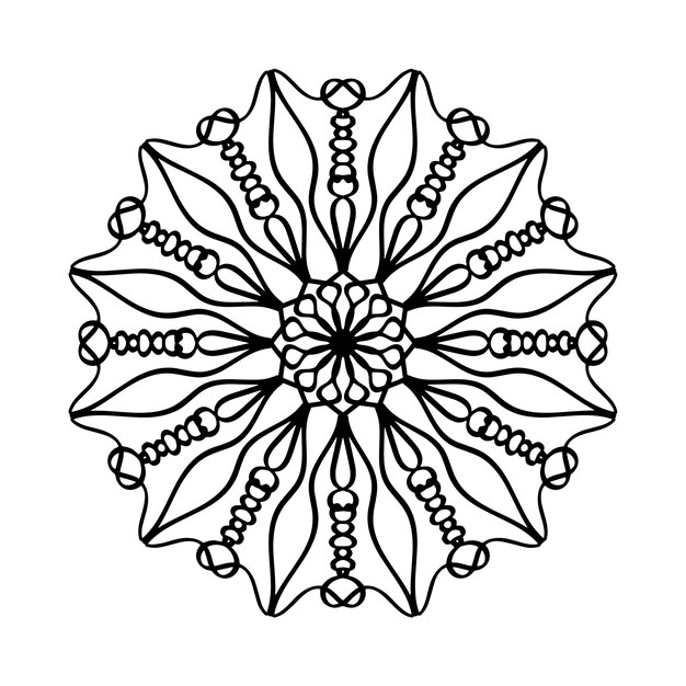 Vector vector de estilo de mandala y patrón