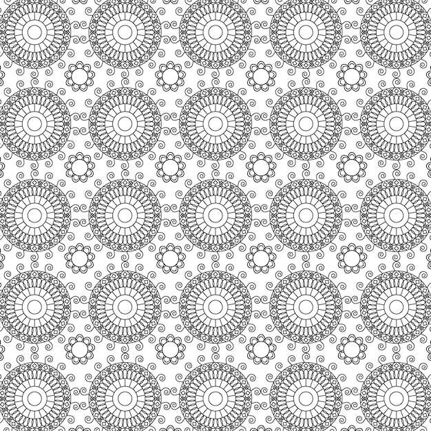 Vector de estilo ornamental de mandala de fondo abstracto geométrico en vector de gráficos de ilustración